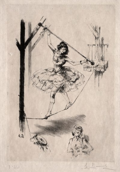 走钢丝舞者 作者 奥古斯特·布洛埃（Auguste Brouet）
