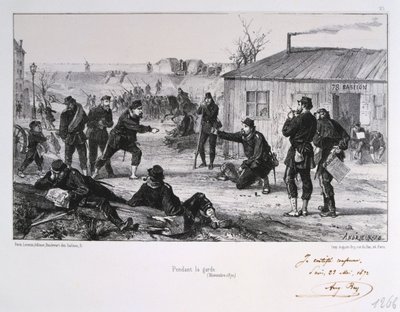 1870年11月，法普战争，巴黎围困，近卫军1872年11月 作者 奥古斯特·布莱
