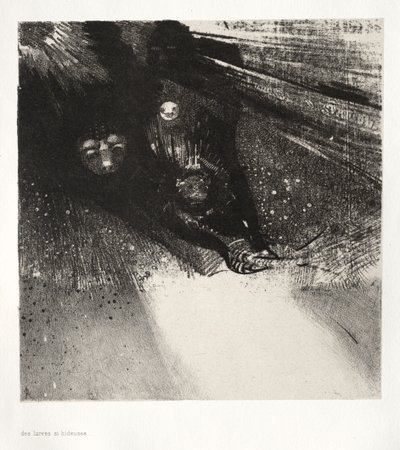 丑陋的幼虫 作者 奥迪隆·雷顿（Odilon Redon）