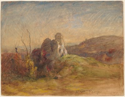 景观，1870-1884年。 作者 奥古斯特·弗朗索瓦·拉维尔