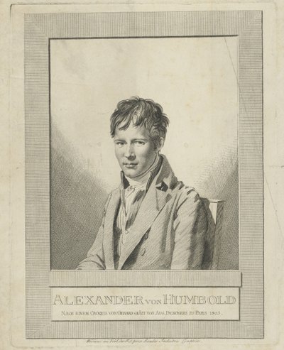 亚历山大·冯·洪堡肖像（1769-1859，1805）。 作者 奥古斯特·加斯帕德·路易斯·德斯诺耶斯