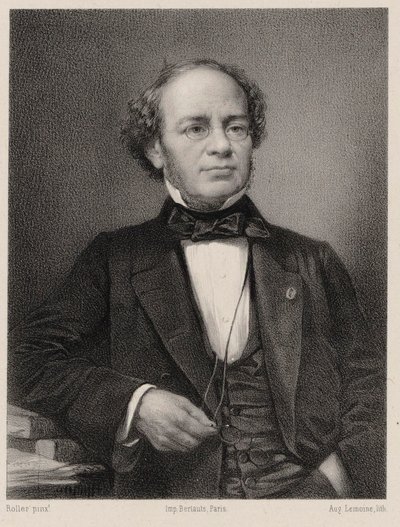 作曲家Jacques Fromental Halévy 1799-1862的画像。 作者 奥古斯特·勒莫因