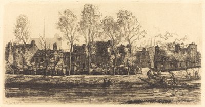 亚眠的索姆河岸 索姆河岸在亚眠，1907年。 作者 奥古斯特·勒佩雷（Auguste Lepere）