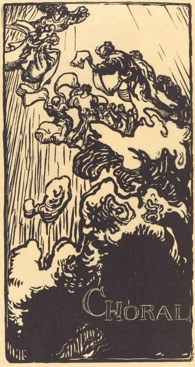 合唱，1897年。 作者 奥古斯特·勒佩雷（Auguste Lepere）