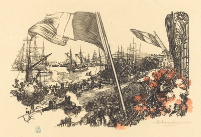 献词页，1900年出版。 作者 奥古斯特·勒佩雷（Auguste Lepere）