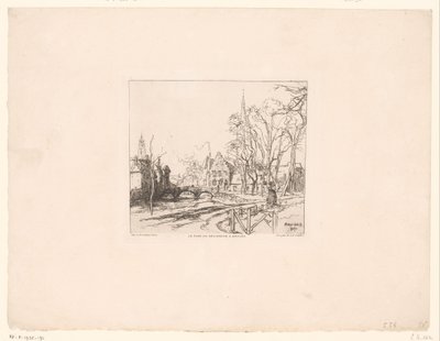 布鲁日 Beguinage 的桥景
布鲁日 Beguinage 桥（物体上的标题） 作者 奥古斯特·勒佩雷（Auguste Lepere）