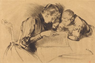 图像Les images, 1889. 作者 奥古斯特·勒佩雷（Auguste Lepere）