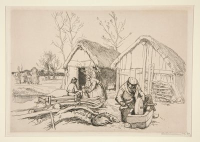 La maison du bcheron (Vende) (《樵夫》) 作者 奥古斯特·勒佩雷（Auguste Lepere）