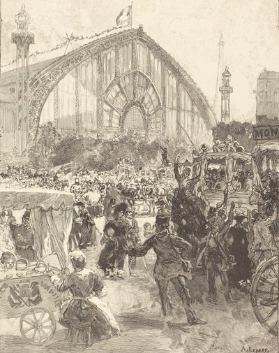 Le Palais des Machines，1889年出版。 作者 奥古斯特·勒佩雷（Auguste Lepere）