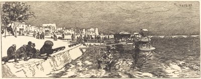 贝尔西码头（Embarcadere a Bercy） 作者 奥古斯特·勒佩雷（Auguste Lepere）