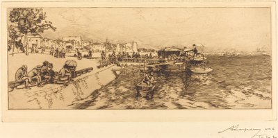 贝尔西码头 (Embarcadere, quai de Bercy) 作者 奥古斯特·勒佩雷（Auguste Lepere）