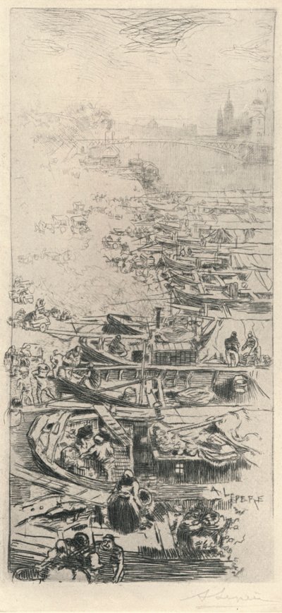 苹果市场，1915年 作者 奥古斯特·路易斯·勒佩尔