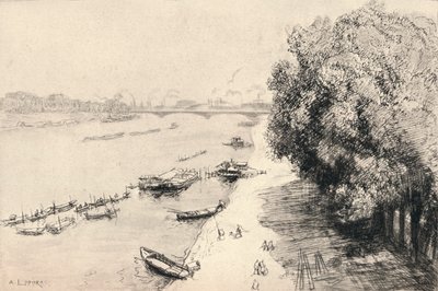 塞纳河，国家桥，1915年 作者 奥古斯特·路易斯·勒佩尔