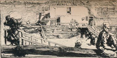 清洗船，1915年 作者 奥古斯特·路易斯·勒佩尔