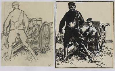 比利时人，1914年。 作者 奥古斯特·路易斯·勒佩尔