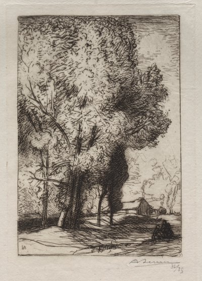 Bourrine dans les Peupliers，1911年。 作者 奥古斯特·路易斯·勒佩尔