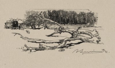Epine的十字路口，1887年。 作者 奥古斯特·路易斯·勒佩尔