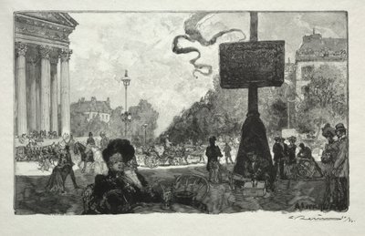 1890年，皇家街的一角。 作者 奥古斯特·路易斯·勒佩尔