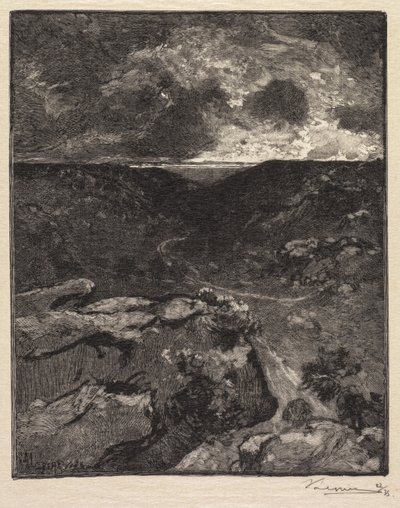 枫丹白露森林：弗兰查德山谷枫丹白露森林：弗兰查德山谷，1890年。 作者 奥古斯特·路易斯·勒佩尔
