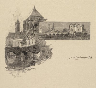 枫丹白露森林：莫雷特，木材加工厂 作者 A. Desmoulins，发表于 Revue Illustrée
