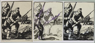 俄罗斯步兵，1914年。 作者 奥古斯特·路易斯·勒佩尔