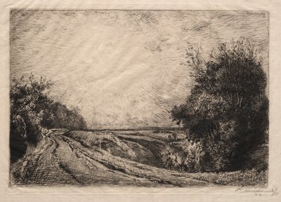 侯赛耶路（Route de la Houssoye），1913年。 作者 奥古斯特·路易斯·勒佩尔