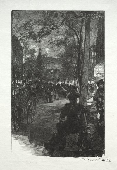 蒙马特大道, le Soir 作者 奥古斯特·路易斯·勒佩尔