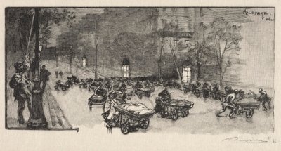 林荫大道（Le Boulevard），位于蒙马特浮堡（Fauborg Montmartre）拐角处 作者 奥古斯特·路易斯·勒佩尔