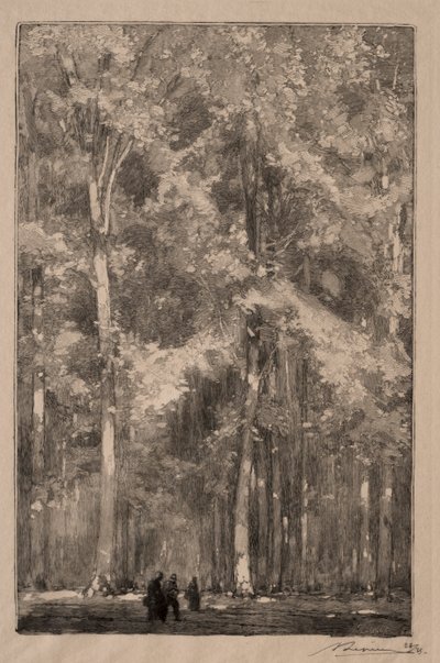 Le Matin，马洛特堡的十字路口，1889年。 作者 奥古斯特·路易斯·勒佩尔