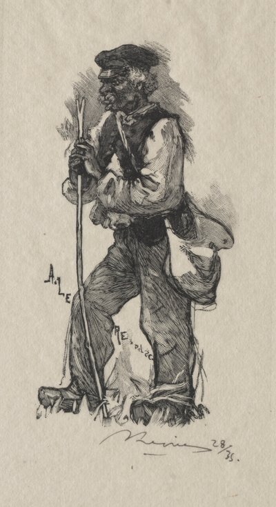 摄蛇者，1889年。 作者 奥古斯特·路易斯·勒佩尔