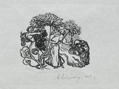 巴黎年鉴》，1897 年：  尾片，秋季 作者 奥古斯特·路易斯·勒佩尔