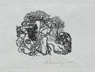 巴黎年历，1897年：尾片，1897年秋天。 作者 奥古斯特·路易斯·勒佩尔