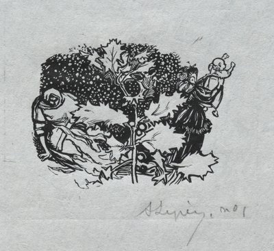 巴黎年历，1897年：尾片，1897年冬天。 作者 奥古斯特·路易斯·勒佩尔