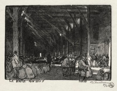 鲁昂·伊卢斯特雷（RouenIllustré）：1896年，哈勒·布莱斯（Halle auxBlès）。 作者 奥古斯特·路易斯·勒佩尔