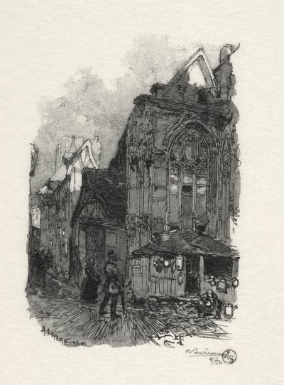 鲁昂插图：Saint Etienne des Tonneliers 作者 奥古斯特·路易斯·勒佩尔