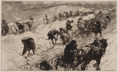 雪球大战：码头弗勒斯码头，1890年。 作者 奥古斯特·路易斯·勒佩尔
