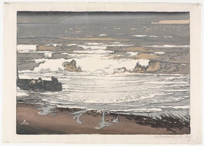 破浪，1901 年 9 月的潮汐 作者 奥古斯特·路易斯·勒佩尔