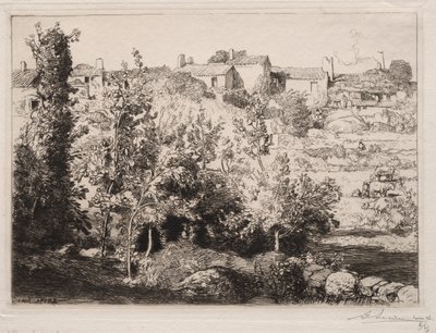 Meule村，1907年。 作者 奥古斯特·路易斯·勒佩尔