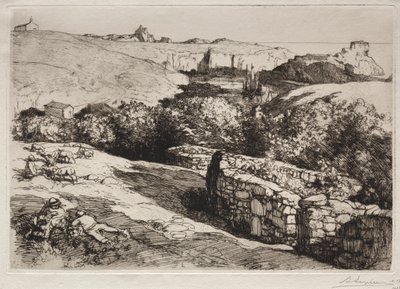 港口de la Meule的景色，1907年。 作者 奥古斯特·路易斯·勒佩尔