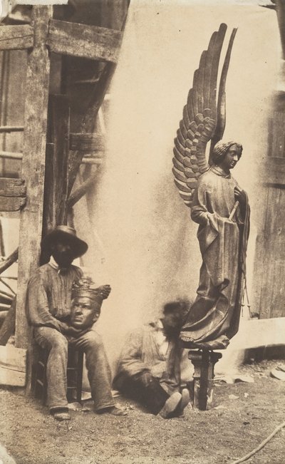 [受难天使，巴黎圣礼拜堂]，1853-1854。 作者 奥古斯特·梅斯特拉（Auguste Mestral）