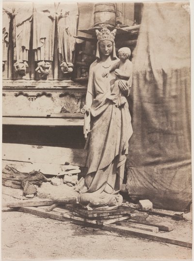 圣母像，巴黎圣母院 作者 奥古斯特·梅斯特拉（Auguste Mestral）