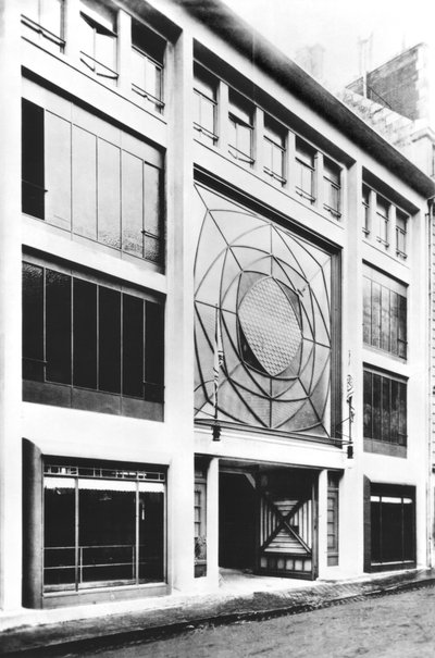 庞蒂厄街车库，奥古斯特-佩雷（1874-1954 年）设计，1906 年（黑白照片） 作者 奥古斯特·佩雷