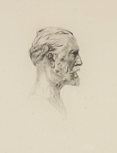 安东尼·普鲁斯特（Antonin Proust），约1884年（蚀刻） 作者 奥古斯特·罗丹（Auguste Rodin）