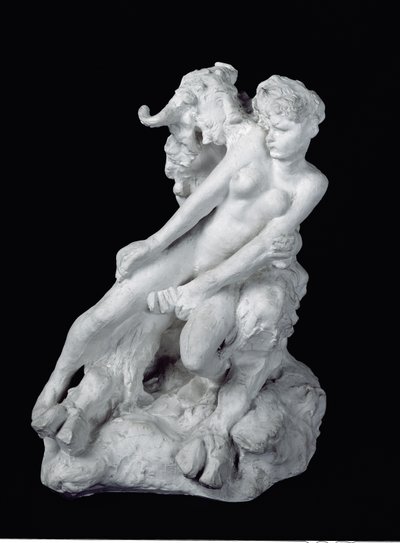 Faun和Nymph，c.1886（石膏） 作者 奥古斯特·罗丹（Auguste Rodin）