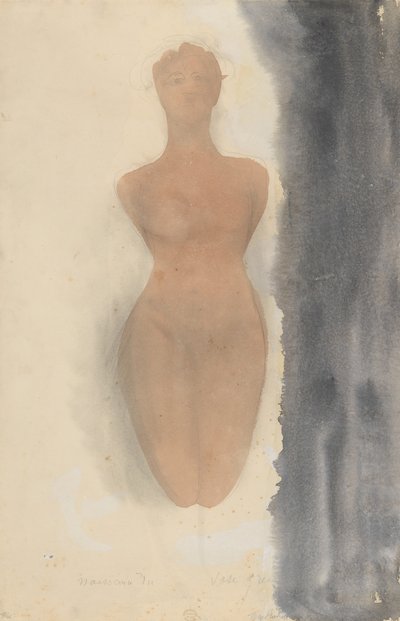 希腊花瓶的起源，1900-1910。 作者 奥古斯特·罗丹（Auguste Rodin）