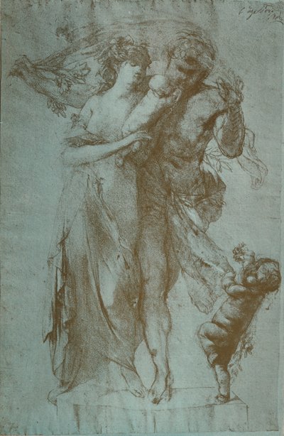 奥古斯特·罗丹（Auguste Rodin）的铅笔素描，c1860-1906，1906-7 作者 奥古斯特·罗丹（Auguste Rodin）