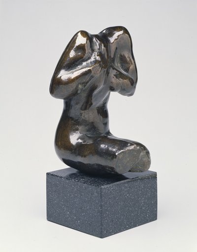 小座女躯干，现代铸铜（青铜色） 作者 奥古斯特·罗丹（Auguste Rodin）