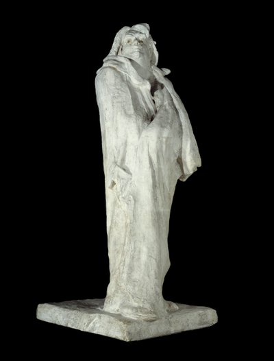 法国作家奥诺雷·德·巴尔扎克 (1799-1850)。 Auguste Rodin (1840-1917) 1898 年巴黎奥赛博物馆的石膏雕塑 作者 奥古斯特·罗丹（Auguste Rodin）