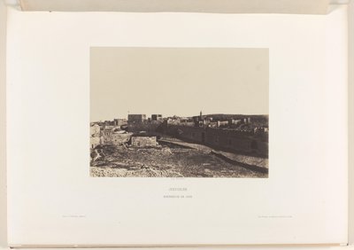 从锡安俯瞰耶路撒冷
耶路撒冷。锡安要塞（物品上的标题） 作者 Louis Désiré Blanquart Evrard