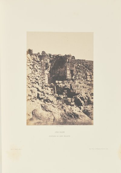 耶路撒冷圣菲利普喷泉 作者 Louis Désiré Blanquart Evrard
